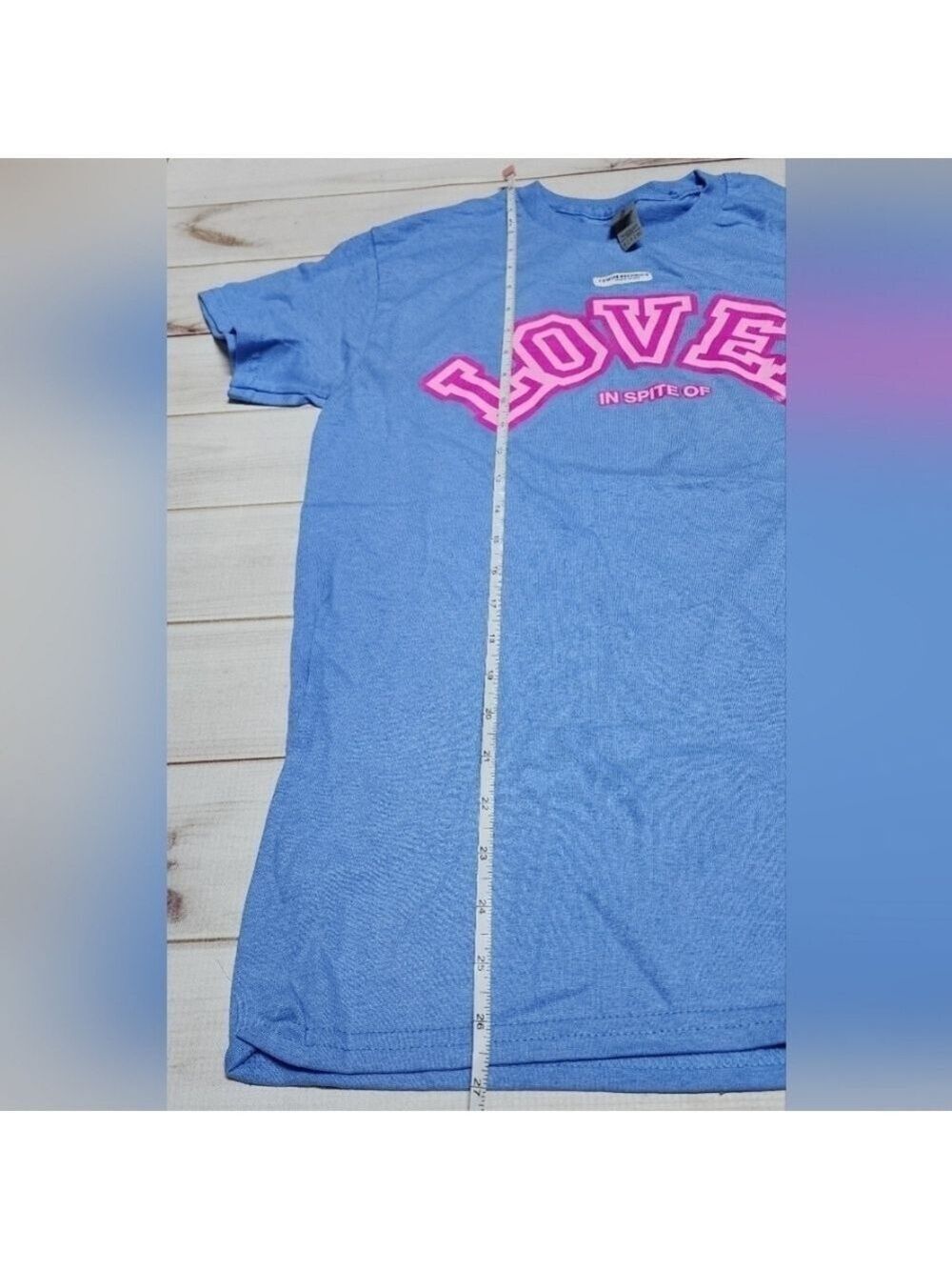 Loved In Spite of Short Sleeve Tee Small New Without Tags - Picture 5 of 7